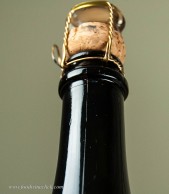 Find the seam along the edge of the bottle. Wine bottles are molded in two halves. The top edge of the bottle rim at the seam is the weak spot in the whole entire bottle. We will exploit this with our saber. Find the seam, and if convenient, mark its’ location.