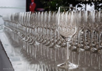 wine glasses at a Bordeaux tasting