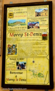 Wineries, hotel, B&B, farm equipment vendor, and a bakery pretty much describe Morey-Saint-Denis
