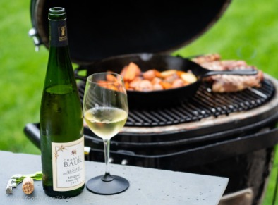Roasting on the grill at a moderate temperature gives time for a sip of wine