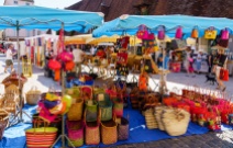 Did you forget your bag? No problem, baskets for sale at the market, too