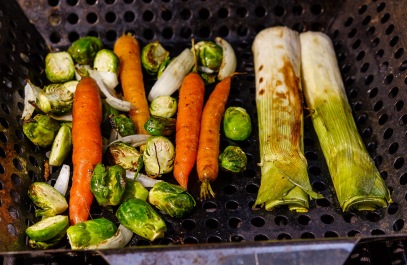 When the local brussels sprouts and carrots show up at the farmers market, we know fall is coming