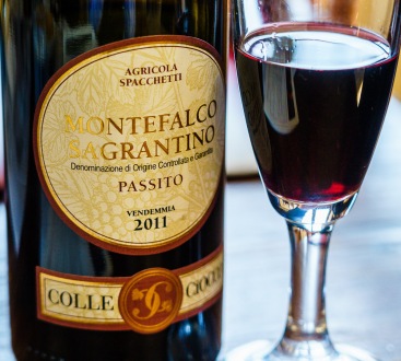 Dark fruit with sweetness, offset by those Sagrantino tannins