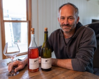 Tasting with William - we happened to taste the skin fermented Trousseau Gris!
